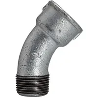 Riegler Bogen 40, 45°, IG/AG, Rp/R 2 1/2, schwarzer