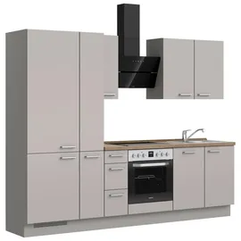 Nobilia Küchenzeile Touch II 270 cm grau