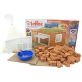 teifoc TEI 4060 Steinbaukasten - Garage, Miniatur Haus für Spielzeugautos, Bastelset für Kinder ab 7 Jahren, Konstruktionsspielzeug, Bausatz für Mädchen und Jungen