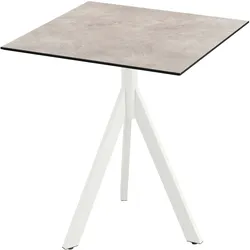 Klapptisch SOLD OUT "Infinity", weiß, moonstone, weiß, B:70cm H:74cm T:70cm, Pulverbeschichteter Stahl + HPL Tischplatte, Tische, in verschiedenen Ausführungen