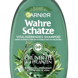 Garnier Wahre Schätze Vitalisierendes Shampoo Grüner Tee & 4 Pflanzen