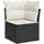 vidaXL Garten-Lounge-Set 9-tlg. schwarz