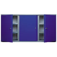 KÜPPER Hängeschrank 3 Türen, Stahlblech, ultramarinblau