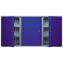 KÜPPER Hängeschrank 3 Türen, Stahlblech, ultramarinblau