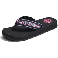 Reef Sandy Flip-Flop für Damen, Schwarz Neon, 37.5 EU - 37.5 EU