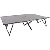 furnicato Doppelliege, Grau, Textil, Rechteckig, 125x40x193 cm, Gartenmöbel, Gartenliegen