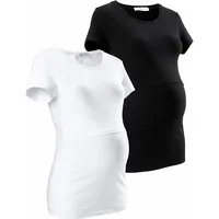 NEUN MONATE Umstandsshirt NEUN MONATE "2er Pack T-Shirts für Schwangerschaft und Stillzeit", Damen, Gr.