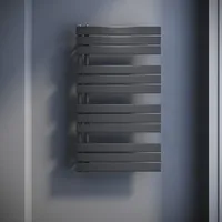 Sonni Badheizkörper Handtuchhalter Anthrazit Handtuchwärmer Panel Handtuchtrockner,1038x600mm Seitenanschluss -