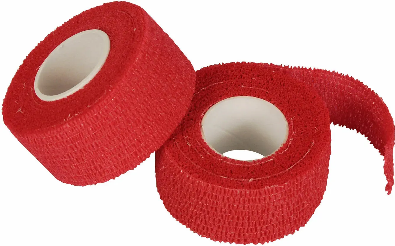 Selbsthaftende selbstklebende Pflaster abreißbar HACCP, 5 m x 2,5cm rot, 9 Stk.