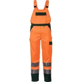 Planam Warnschutz Latzhose orange/grün