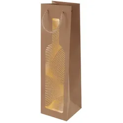 Susy Card 40050928, Geschenkverpackungstasche, Holz, Abbildung, Papier, Herzlich