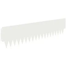 vidaXL Raseneinfassung 20 pcs Metall 20 x 20 cm Weiß