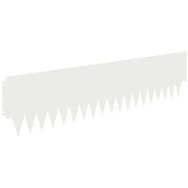 vidaXL Raseneinfassung 20 pcs Metall 20 x 20 cm Weiß
