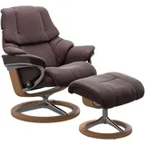 Stressless Stressless® Relaxsessel »Reno«, mit Signature Base, Größe S, M & L, Gestell Eiche