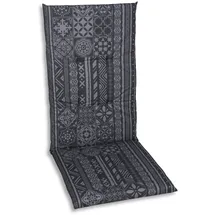 GO-DE Hochlehner-Auflage 118 cm x 48 cm x 5 cm, grau, anthrazit
