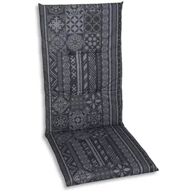 GO-DE Hochlehner-Auflage 118 cm x 48 cm x 5 cm, grau, anthrazit