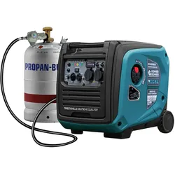 Könner&Söhnen Gas Benzin Stromaggregat 4000 Watt KS2000iEGS Stromerzeuger Notstrom