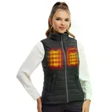 CONQUECO Arbeitsweste Beheizbare Steppweste – Ultraleicht Sofort Warm inkl Powerbank Inklusive leistungsstarker mAh Powerbank für bis zu 12 Stunden Wärme M (Medium)