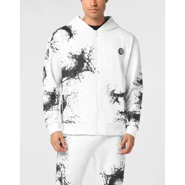 Plein Sport Splash Sweatjacke Herren Schwarz/Weiß 3XL