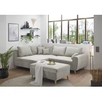 ed exciting design Calanda L-Form«, mit Hocker, frei im Raum stellbar, Rücken- und Zierkissen