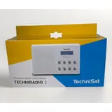 Technisat Techniradio 3 DAB+ Tragbares Radio DAB/UKW Wecker Weiß Digitalradio