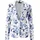 Aniston SELECTED Jerseyblazer floral Blau/Weiß 46