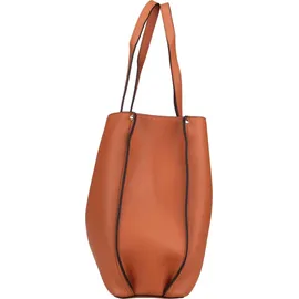 GUESS Schultertasche Meridian II Girlfriend Tote Cognac