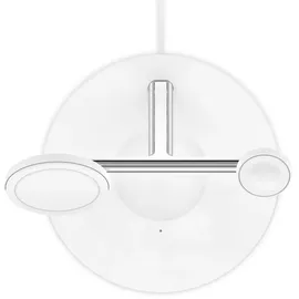 Belkin BoostCharge Pro 3-in-1 Ladegerät mit MagSafe 15 W, Weiß AC Kabelloses Aufladen Schnellladung Indoor