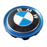 BMW Original Nabenabdeckung mit blauem Ring für F30 LCI 330e | X5 F15 40eX