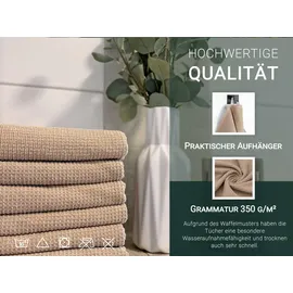 ZOLLNER Handtuchset 50 x 100 cm beige 6-tlg.