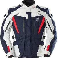 Furygan Apalaches Evo Textiljacke wasserdicht - Dunkelblau/Hellgrau/Rot / 4XL