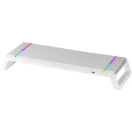 Mars Gaming MGS-ONE Monitorständer Weiß USB für PC