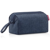 Reisenthel travelcosmetic Herringbone Dark Blue - Starke robuste und praktische Reisekosmetiktasche, Handschlaufe, wasserabweisendes Material