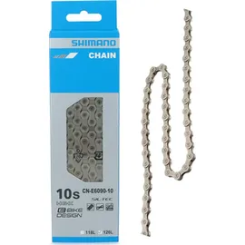 Shimano Unisex – Erwachsene E-Bike-Kette CN-E6090 10-Fach, Schwarz, Einheitsgröße