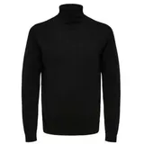 Selected Herren Rollkragen Pullover 'Berg' - Schwarz M