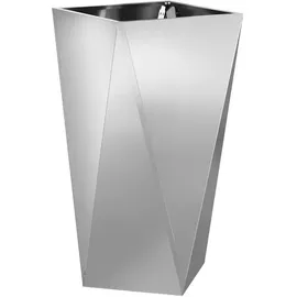 vidaXL Pflanzkübel Silber 40 x 40 x 75 cm Verzinkter Stahl