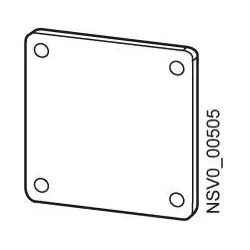 Siemens BVP:203258 BD2-APO ADAPTERPLATTE INDIVIDUELLER STECKDOSENAUSSCHNITT BVP203258 - 5 Stück
