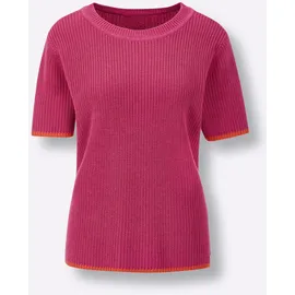 Creation L Premium Lyocell-Baumwoll-Pullover Fuchsia 46