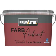 Primaster Farbambiente Wandfarbe Samtrot matt 2,5 l