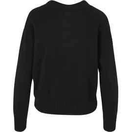 URBAN CLASSICS Ladies Rib Strickjacke Schwarz XS