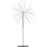 Star Trading 3D-LED-Standstern "Firework" in Silber - (H)50 cm
