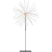 Star Trading 3D-LED-Standstern "Firework" in Silber - (H)50 cm
