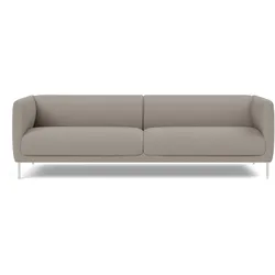 Fredericia Konami Sofa 2,5-Sitzer, brushed steel / sisu 0125