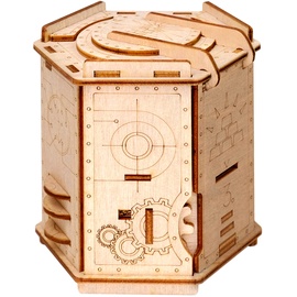 ESC WELT Fort Knox Puzzle Box - Escape Room in a Box - Denksportaufgabe für Erwachsene und Kinder - Puzzle-Boxen mit Verstecktem Fach - Holzpuzzle-Spiele - Geld-Sparbüchse - 3D-Puzzles für Erwachsene