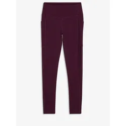 bonprix Komfort-Sport-Leggings mit Handytasche schnelltrocknend, lila, 36/38 (S)