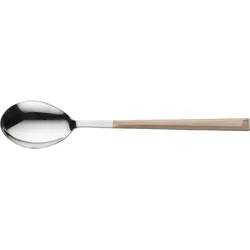 Kaffeelöffel PINTINOX "Sushi Moka", silber (edelstahlfarben, beige), 6 tlg., Edelstahl, Kunststoff, Esslöffel, Teelöffel, Edelstahl 18/0 mit ABS Kunststoffgriff in Holzoptik