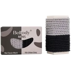 Bellody Minis Haargummis Black/Gray 20 Stück