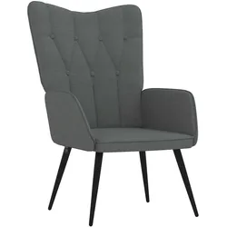 vidaXL Relaxsessel Dunkelgrau Stoff