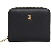 Tommy Hilfiger TH ICON MED ZA FLAP Geldbörse Damen schwarz