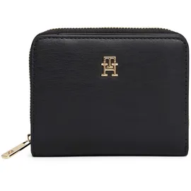 Tommy Hilfiger TH ICON MED ZA FLAP Geldbörse Damen schwarz